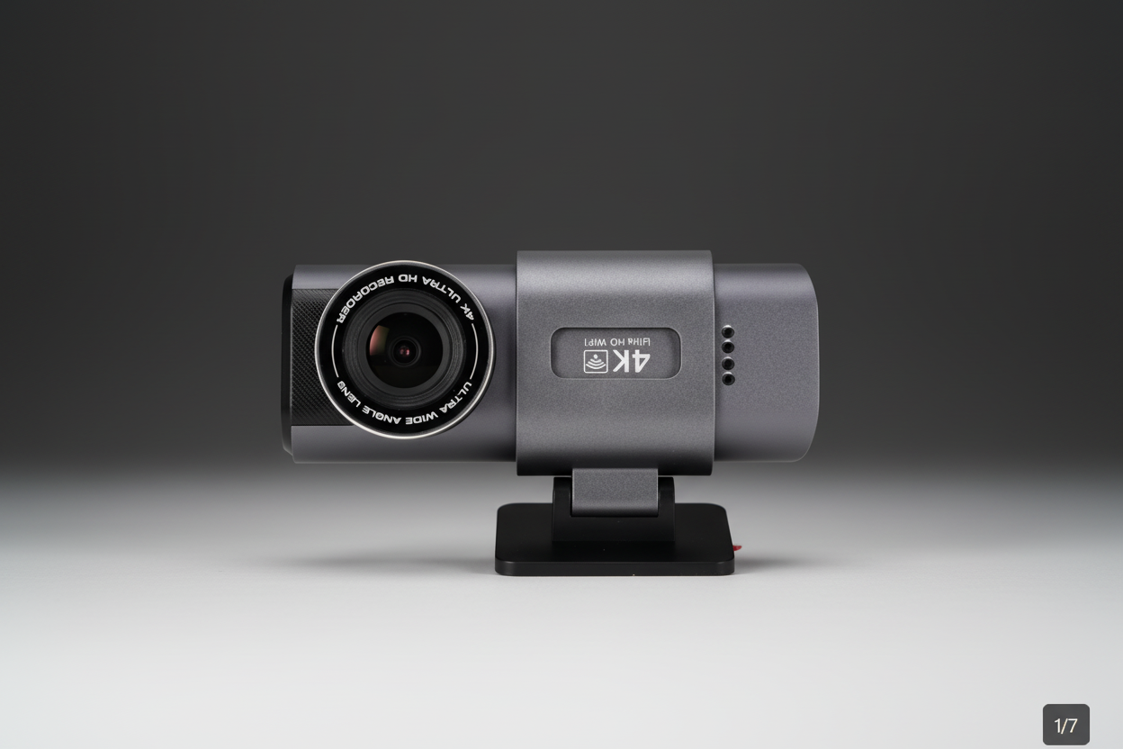 Premium 4K Dash Camera with Windshield Mount